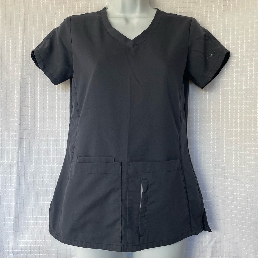 Grey’s Anatomy Active by Barco Size XXS Dark Gray 4 Pockets Slit Sides (Blemish)